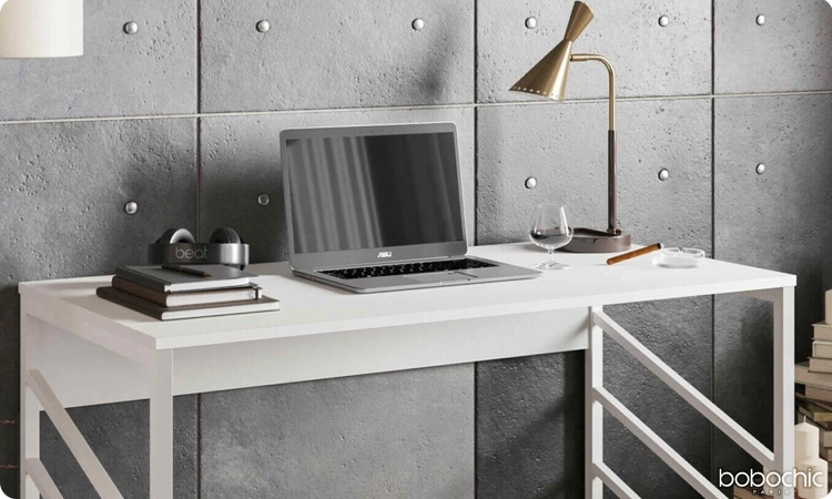 Faites le choix d'un bureau blanc pour apporter de la lumière et du style à votre chambre d'ado