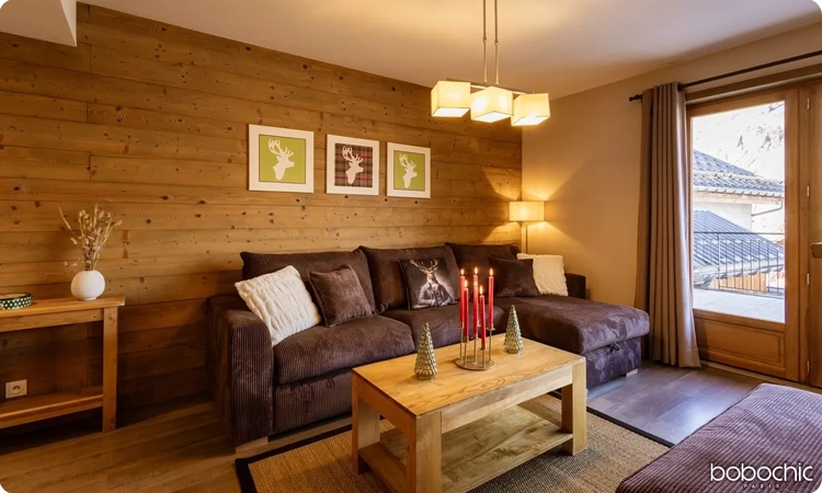 Le bois est LA matière pour une décoration chalet