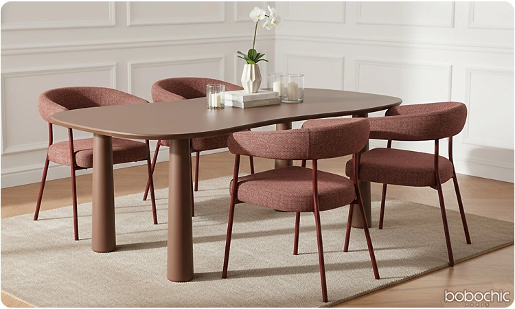 Douceur, confortable et élégance, le fauteuil de table