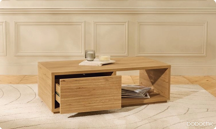 Choisir une table basse pour aller avec un canapé d'angle