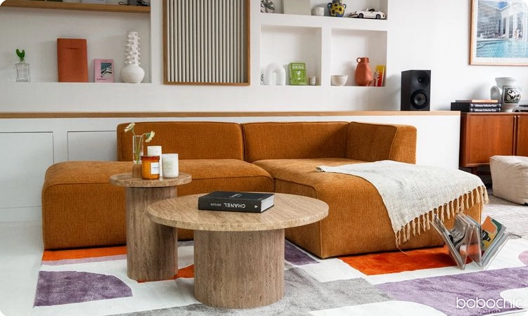 Choisir une table basse pour aller avec un canapé d'angle
