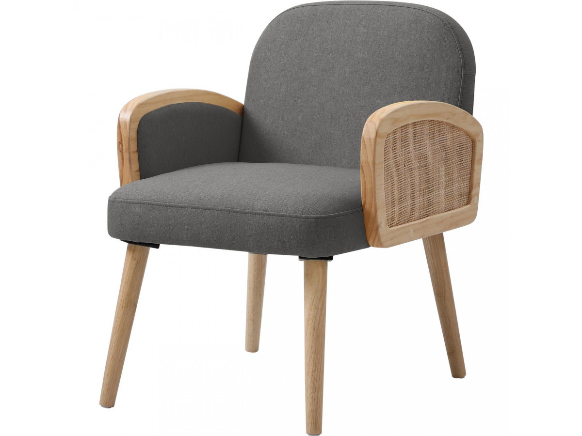 fauteuil vintage rétro cannage très confortable design - Bobochic