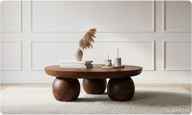 N'hésitez pas à jouer sur la forme et les matériaux de votre table basse