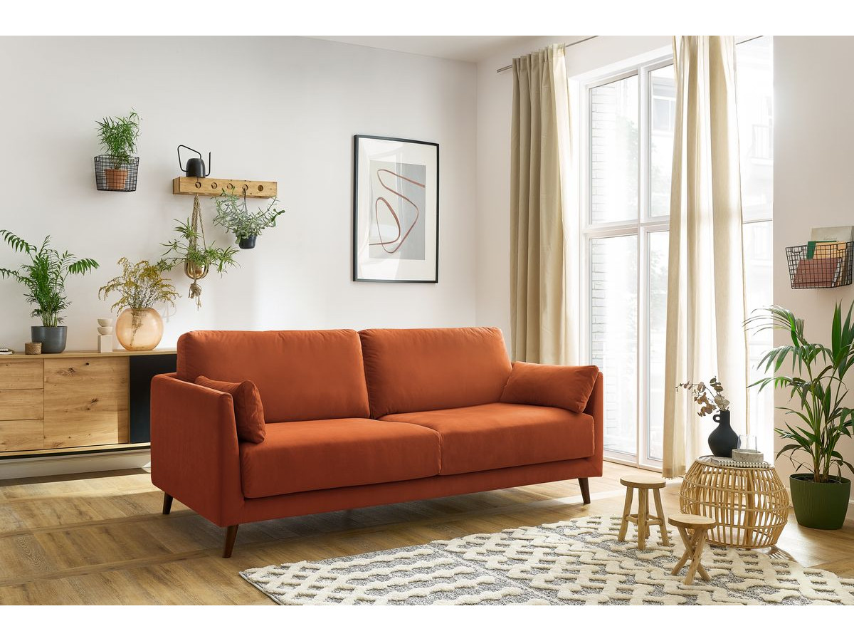 décorer votre intérieur canapé orange 70s design