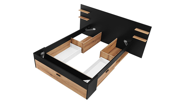 Un lit qui vous permettra de ranger un maximum d'objets et ce avec un look unique