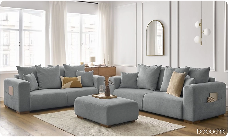 Moduler votre salon en toute simplicité avec un ensemble canapé 3+2