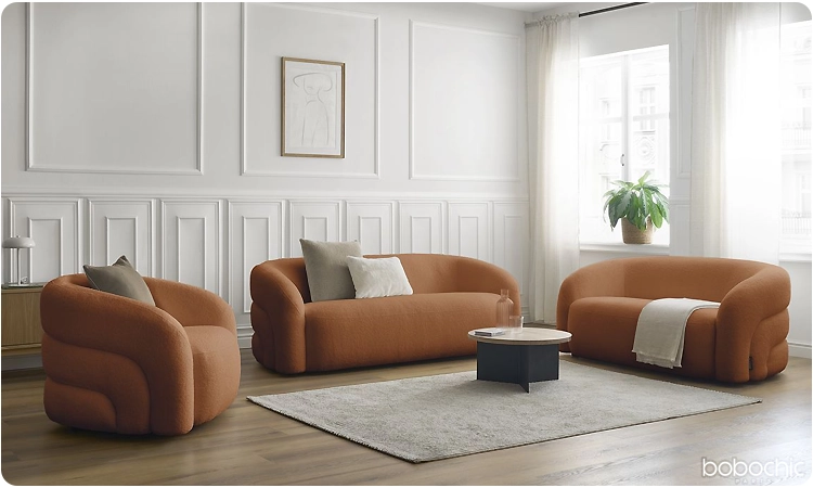 L'ensemble canapé 3+2 est l'option idéale pour les grands intérieurs