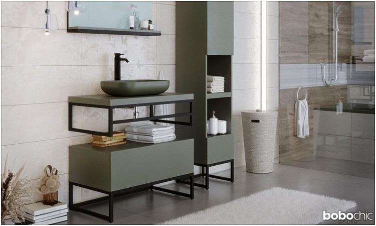 Dernière journée des Soldes ! Craquez pour le moderne et très élégant meuble de salle de bain JASPA.