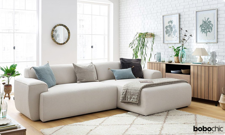 Dernier jour pour la semaine Bobo : Découvrez notre nouveau canapé moderne, le canapé d'angle fixe MARAIS