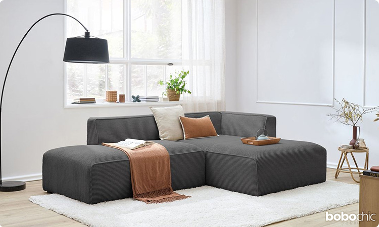 Semaine Bobo : découvrez l'élégance et le summum du confort avec le canapé d'angle fixe MEGVE !