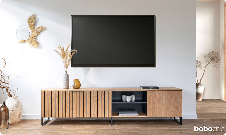 Envie de vous offrir un meuble TV pratique et tendance : laissez-vous séduire par le meuble TV MIRAMAS