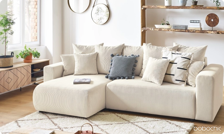 Faites le choix d'un canapé au coloris doux et chaleureux