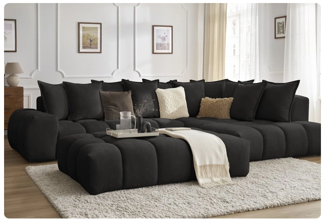 Quelle couleur associer avec un canapé noir ?