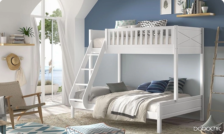 Faites le choix du bleu comme couleur pour une chambre d'enfant