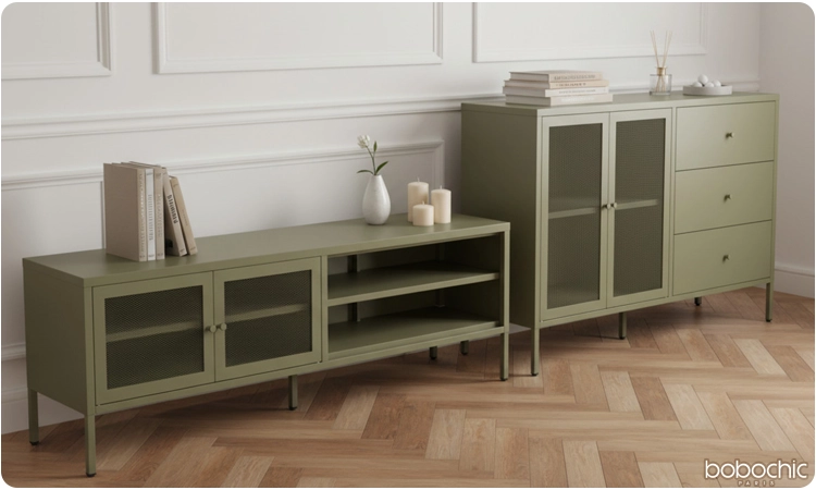 Un ameublement vert peut apporter une touche de fraicheur unique à un salon