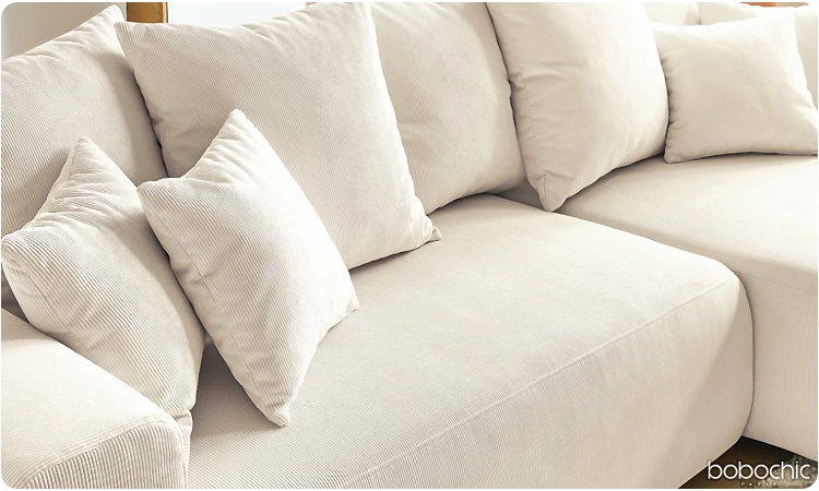 Un canapé en velours côtelé vous assure élégance, beauté et grand confort