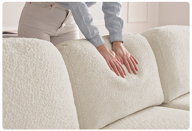 La tendance du moment : le canapé bouclette