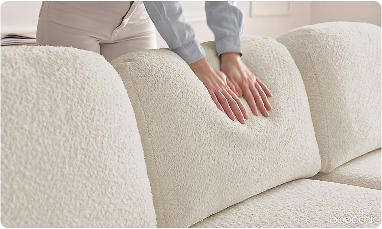La tendance du moment : le canapé bouclette