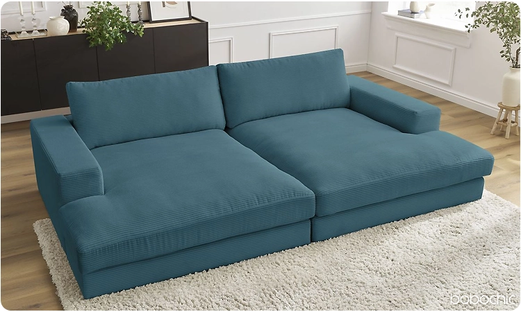 Le canapé à assise profonde peut clairement transformer n'importe quel intérieur