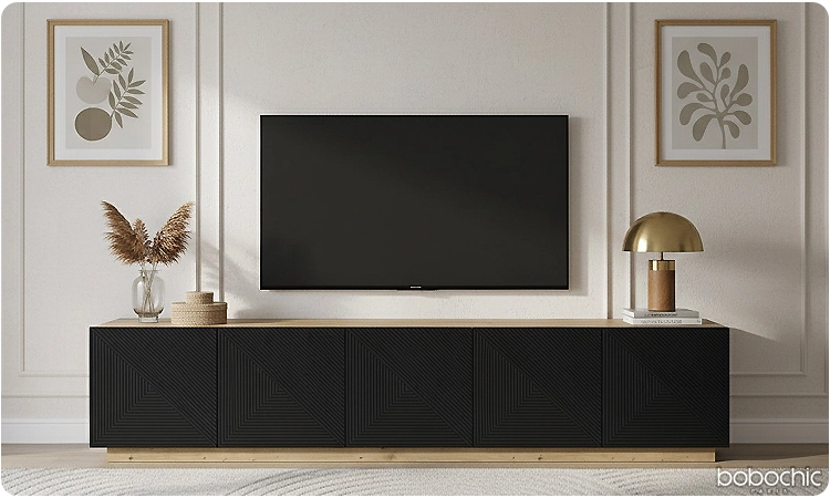 Classique mais intemporel, le meuble TV posé au sol reste un incontournable