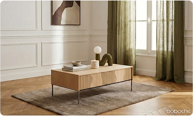 La bonne table basse peut sublimer un petit espace !