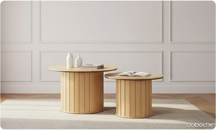Un ensemble de table basse peut s'avérer un choix malin pour les petits espaces