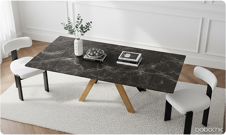 Adaptez la table à vos besoins au quotidien avec une table à manger extensible
