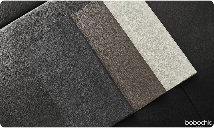 Différents coloris de cuir