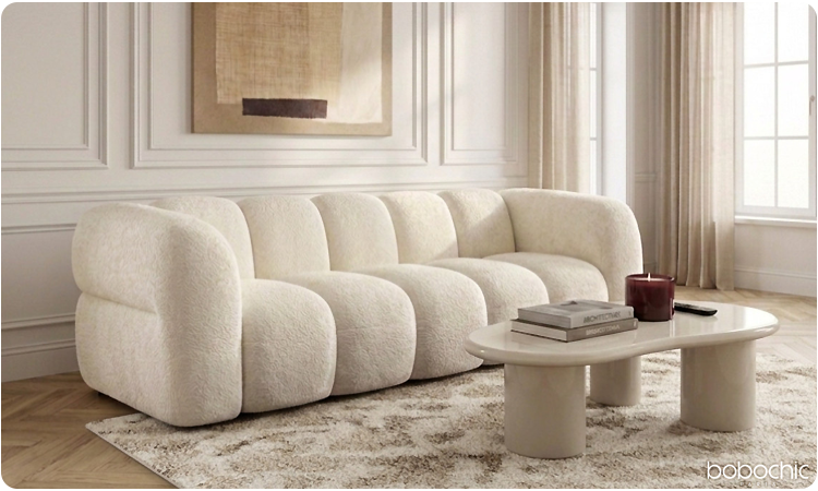 Canapé droit 3 places CURVY
