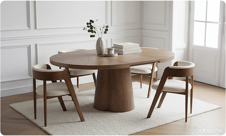 Table ronde extensible SUGITON de Bobochic Paris