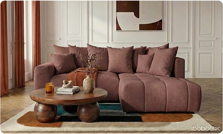 Quelle couleur de tapis choisir avec un canapé rouge ?